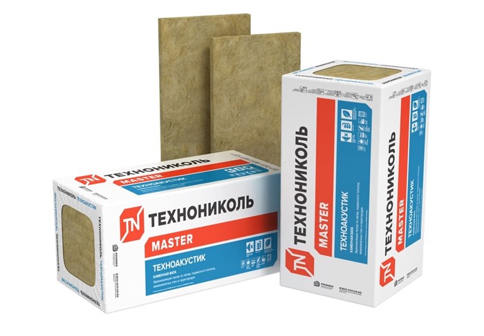 Утеплитель ТехноНиколь АКУСТИК 50мм (41кг/м3) [5,76m2] 10494 - фото 429