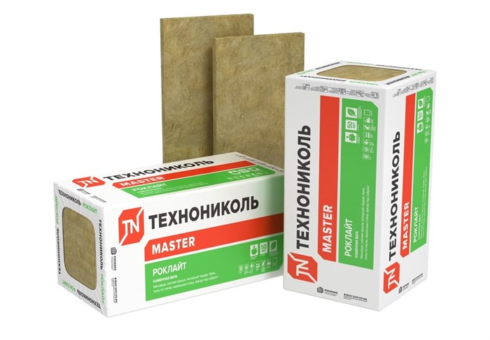 Утеплитель ТехноНиколь РокЛайт 100мм (35кг/м3) [2.88m2] 10495 - фото 430