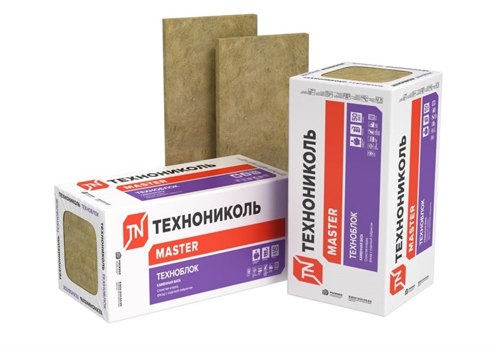 Утеплитель ТехноНиколь Техноблок 50мм (50кг/м3) [5,76m2] 10497 - фото 433