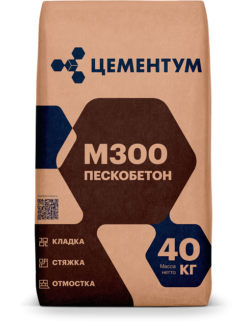 Пескобетон Цементум М-300, 40кг 10429 - фото 494