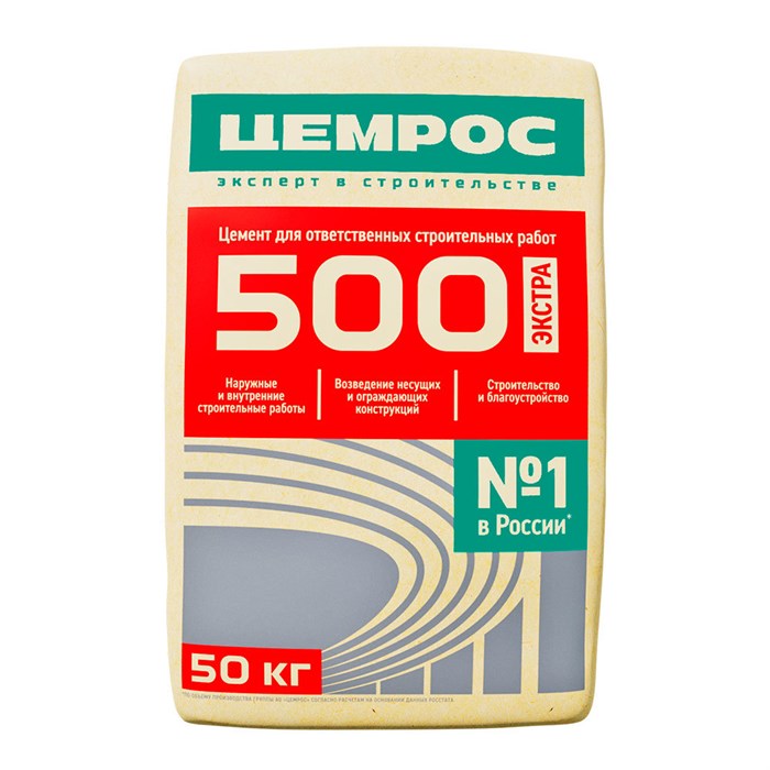 Цемент Евро 500 50кг 10436 - фото 496
