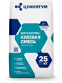 Штукатурно-клеевая смесь Цементум, 25кг (для фасада) 10543 - фото 674