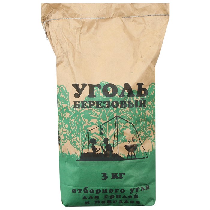 Уголь берёзовый 3кг - 300р 10598