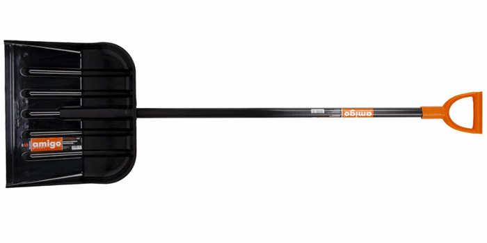 Лопата для уборки снега , поликарбонат, черная, 78011 10634