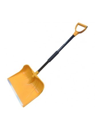 Лопата снежная королева желтая с алюминиевым черенком 10641
